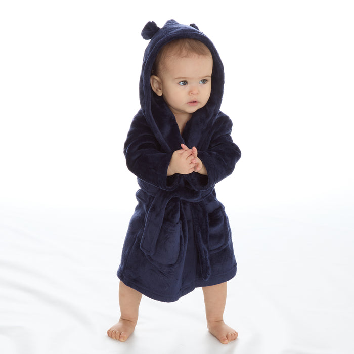 Baby Bear Ears Navy Robe