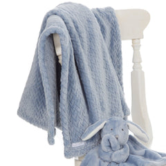 Baby Chevron Blue Blanket