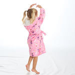 Girls Ballerina Pink Robe