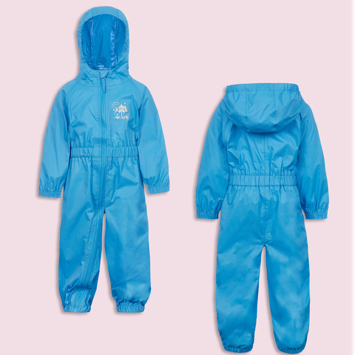 Toddler Baby Waterproof Puddlesuit Blue