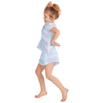 Girls Blue Tie Dye Lounge Set