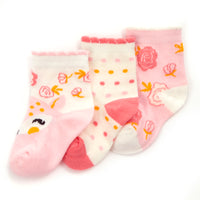 Baby Cotton Rich Roses Socks 3 Pairs