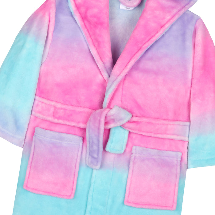 Girls Sherbet Ombre Pink Robe