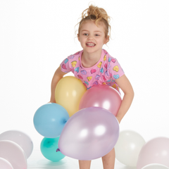 Girls Love Hearts Pink Pyjama Set