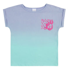 Girls Mermaid Gradient Short Pyjama Set
