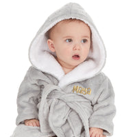 Personalised Baby Celestial Embossed Robe