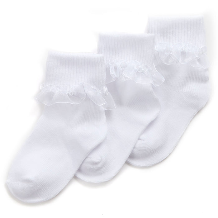 Baby Lace Socks White 3 Pairs