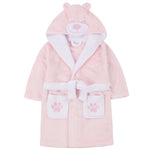 Girls Teddy Bear Pink Robe