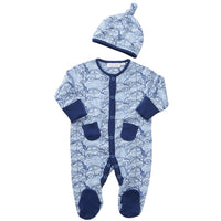 Baby Cars Vehicles Sleepsuit and Hat 2 Piece Set
