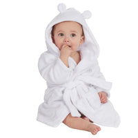 Baby Bear Ears White Robe