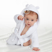 Baby Bear Ears White Robe