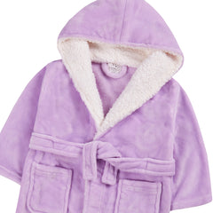 Girls Plain Purple Robe