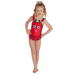 Girls Ladybird One Piece Swimsuit