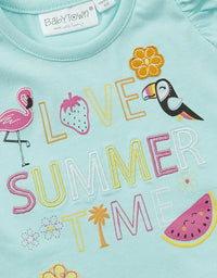 Baby Girls Summer T-Shirt and Leggings Outfit