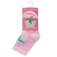 Baby Cotton Rich Strawberry Socks 3 Pairs
