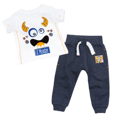 Baby Boys Monster T-Shirt and Joggers Outfit