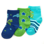 Baby Cotton Rich Dino Socks 3 Pairs