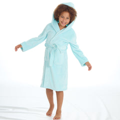 Girls Solid Mint Robe