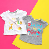 Baby Girls Little Wild T-Shirts 2 Pack