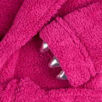 Girls Snuggle Monster Pink Robe