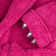 Girls Snuggle Monster Pink Robe