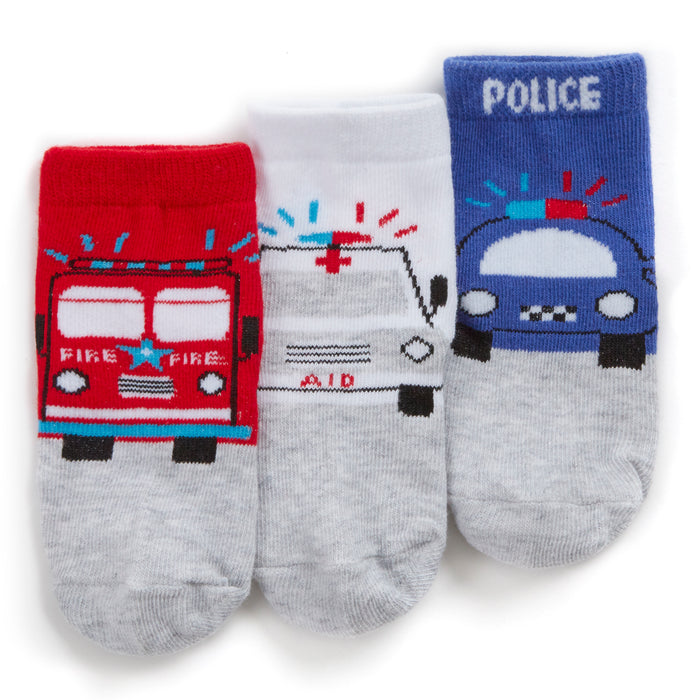 Baby Cotton Rich Police Socks 3 Pairs