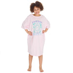 Girls Oversized Pink Sleep Dress