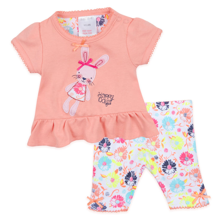 Baby Girls Bunny Top and Leggings Outfit