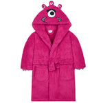 Girls Snuggle Monster Pink Robe