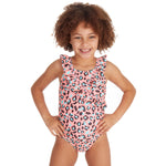 Girls Leopard One Piece Swimsuit