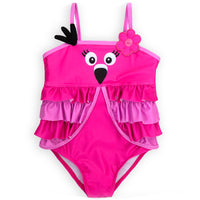 Girls Flamingo One Piece Swimsuit