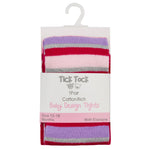 Baby Glitter Striped Pink Tights 1 Pair