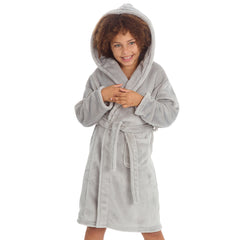 Girls Pastel Grey Robe