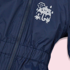 Toddler Baby Waterproof Puddlesuit Navy