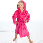 Girls Solid Pink Robe
