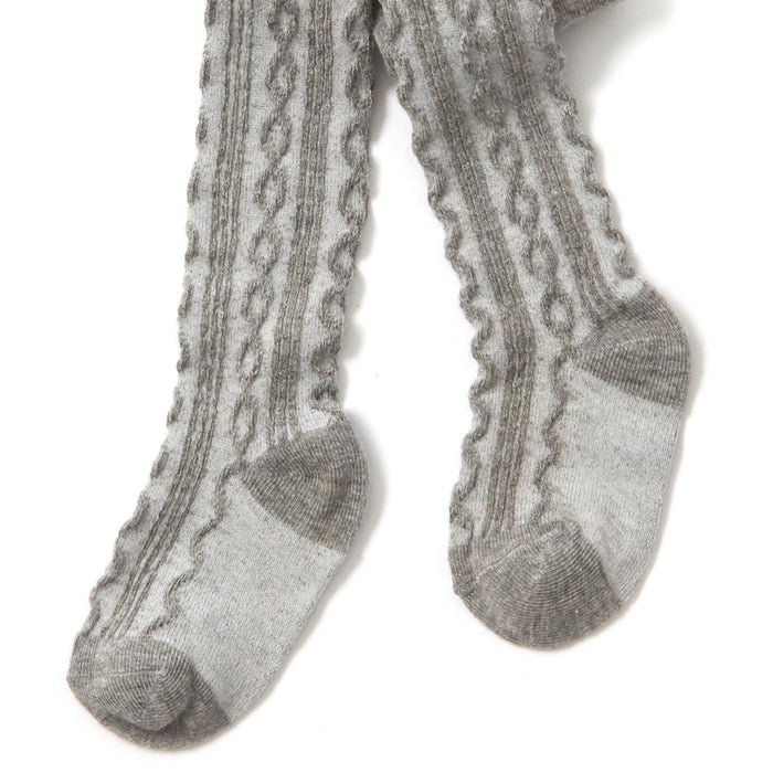 Baby Cable Knit Grey Tights 1 Pair