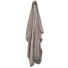 Double Layer Fleece Sherpa Blanket 140x180cm Grey