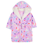 Girls Unicorn Lilac Robe