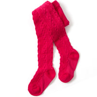Baby Cable Knit Pink Tights 1 Pair