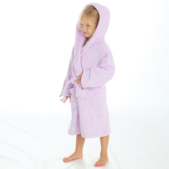 Girls Solid Lilac Robe