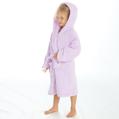 Girls Solid Lilac Robe