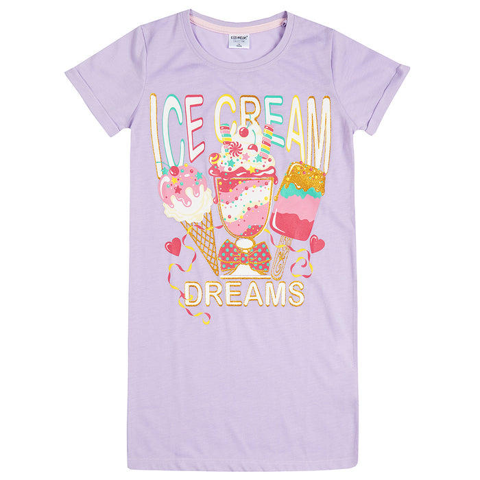Girls Ice Creams Lilac Nightie