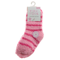 Baby Cosy Non Slip Pink Socks 2 Pairs
