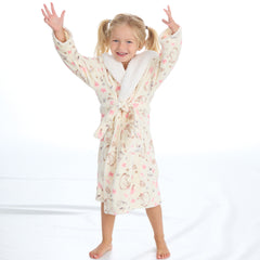 Girls Woodland Cream Robe