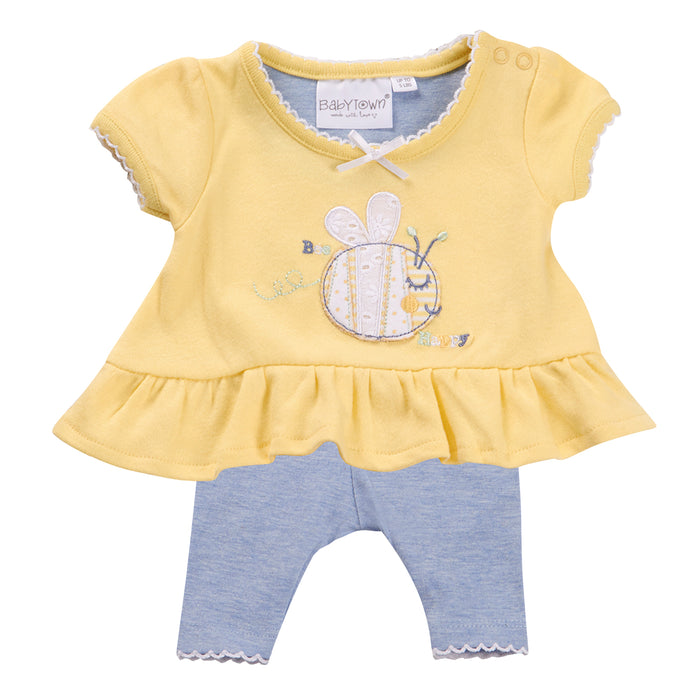 Premature Baby Girls Cute Top and Leggings Outfit