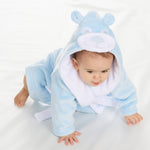 Personalised Baby Teddy Bear Robe Blue