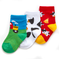 Baby Cotton Rich Cow Socks 3 Pairs