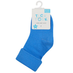 Baby Roll Top Navy Socks 3 Pairs