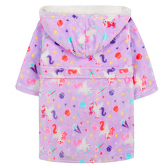Girls Unicorn Lilac Robe