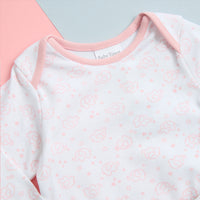 Baby Girls Elephant Print Pink Pyjama Set